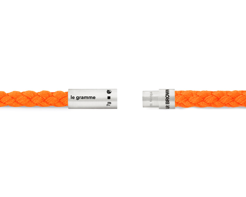 Le Gramme Bracelet Câble Nato Orange Fluo Orlebar Brown Le 7g