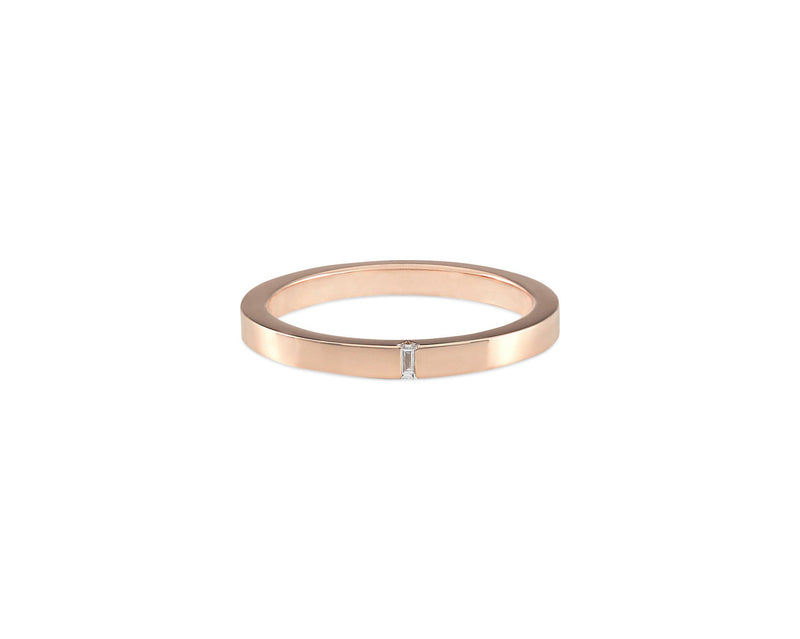 le gramme bague ruban 2mm la 5g sertie diamant