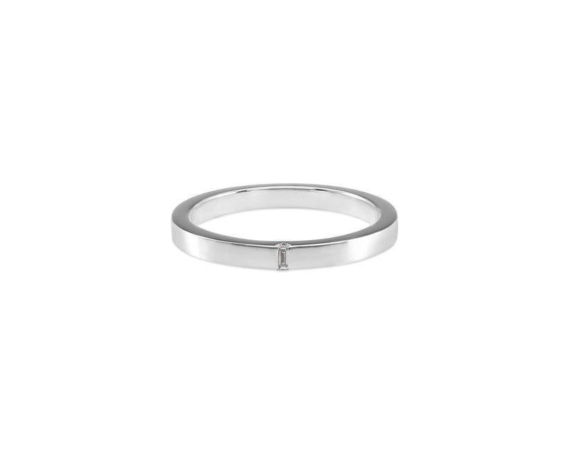 le gramme bague ruban 2mm la 5g sertie diamant