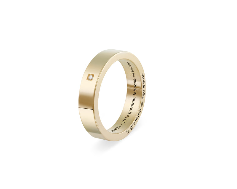 Le Gramme Bague Ruban La 9g Sertie Diamant