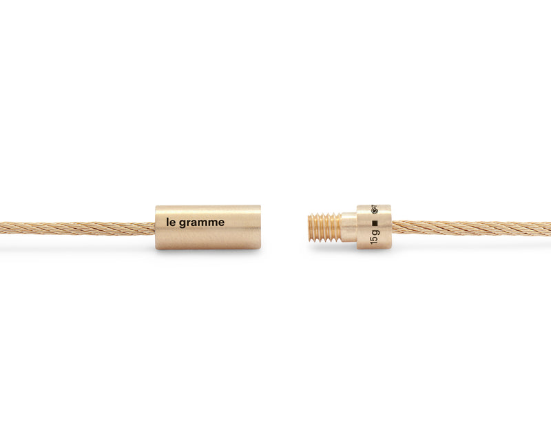 Le Gramme Bracelet Câble Double Tour Le 15g