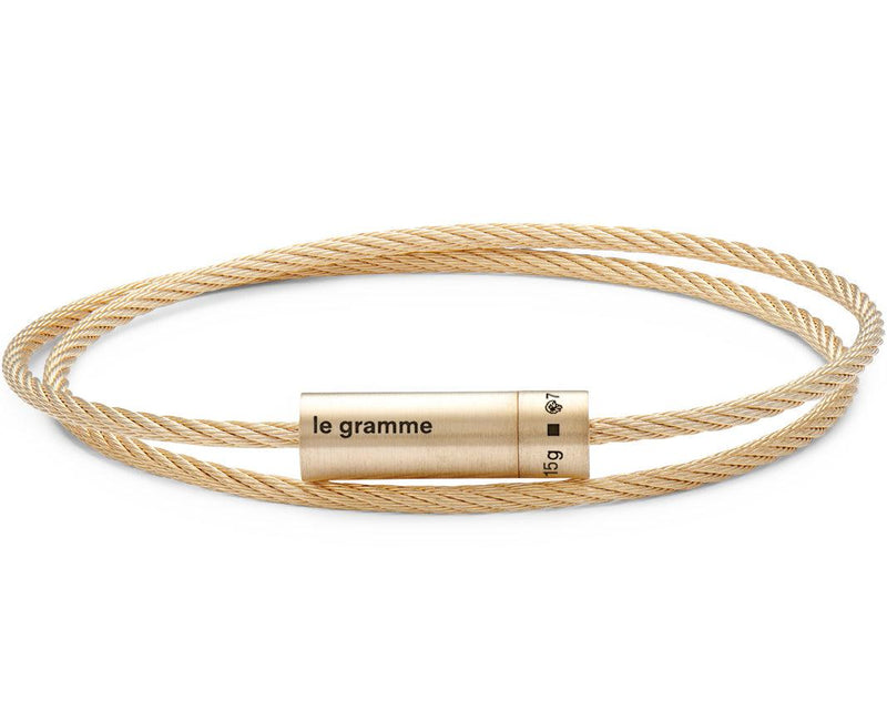 le gramme bracelet câble double tour le 15g