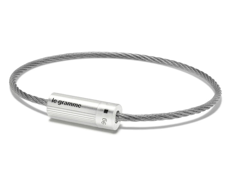 Le Gramme Bracelet Câble Gravé Le 9g
