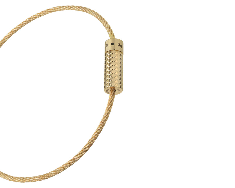 Le Gramme Bracelet Câble Guilloché Pyramide Le 11g