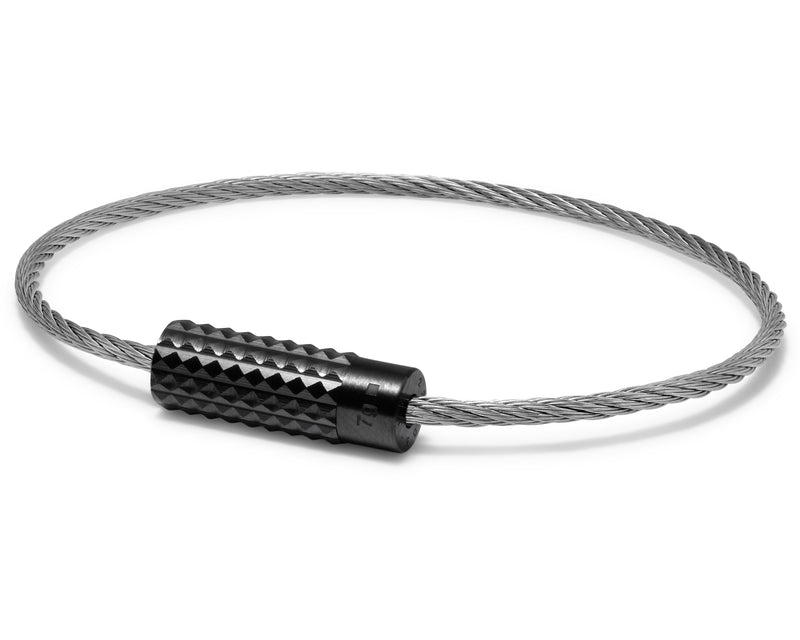Le Gramme Bracelet Câble Guilloché Pyramide Le 7g