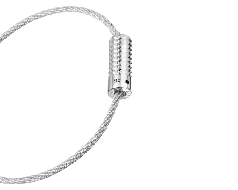 Le Gramme Bracelet Câble Guilloché Pyramide Le 9g