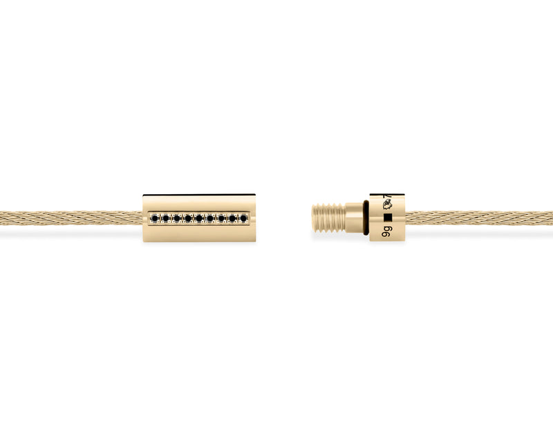 Le Gramme Bracelet Câble Le 9g Serti Diamants