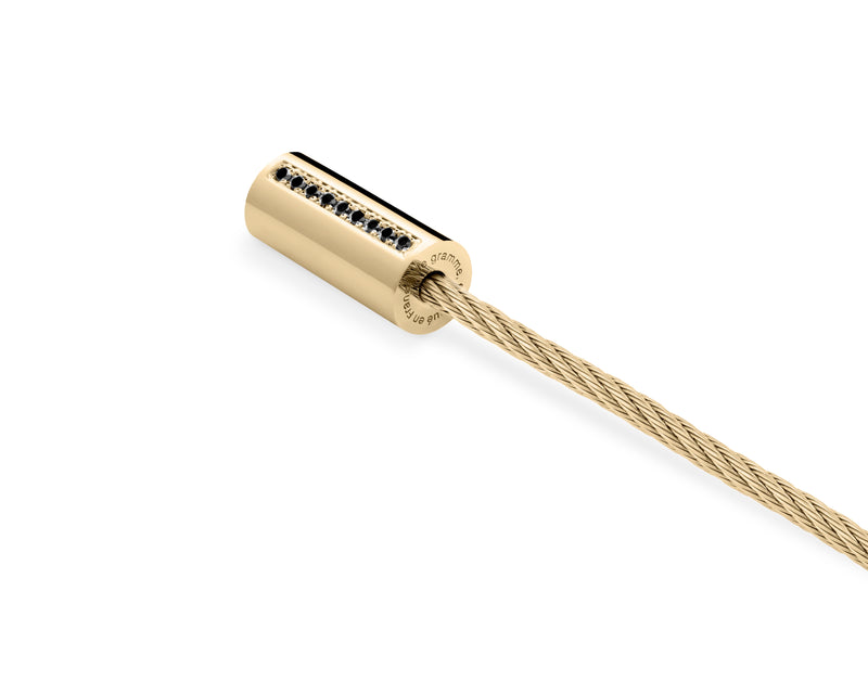 Le Gramme Bracelet Câble Le 9g Serti Diamants