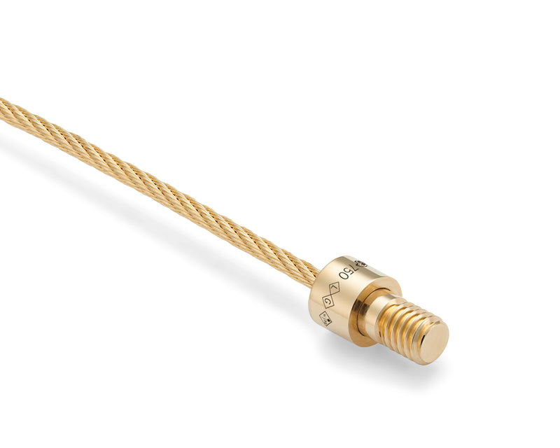 Le Gramme Bracelet Câble Le 9g Serti Diamants