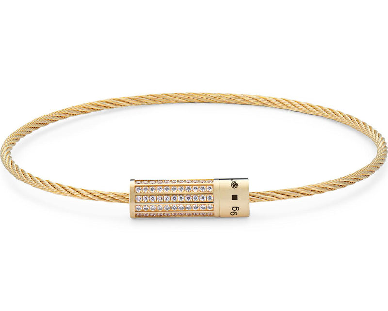 le gramme bracelet câble le 9g serti diamants