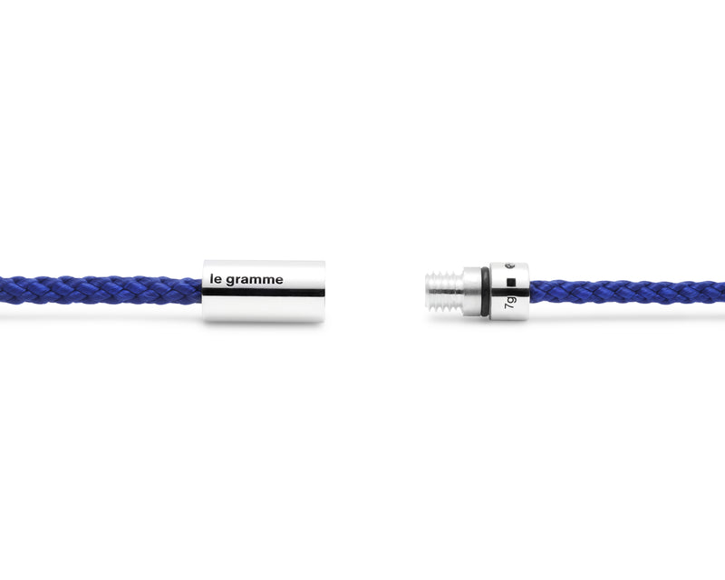 Le Gramme Bracelet Câble Nato Bleu Royal Le 7g