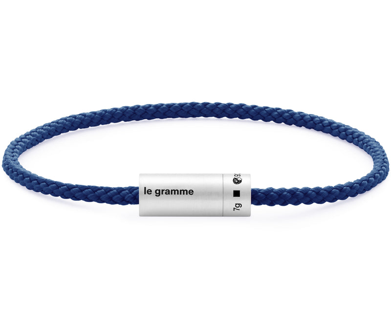 le gramme bracelet câble nato bleu royal le 7g
