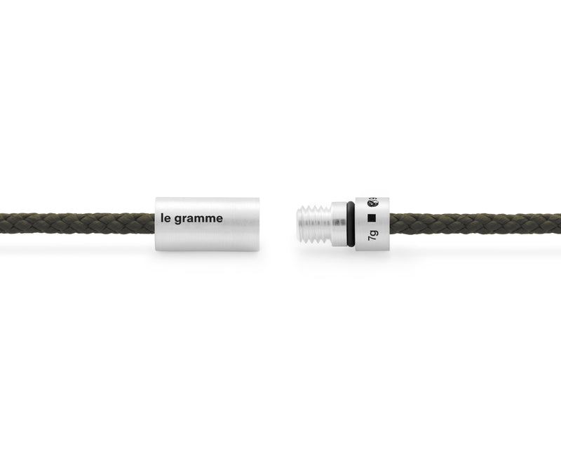 Le Gramme Bracelet Câble Nato Kaki Le 7g