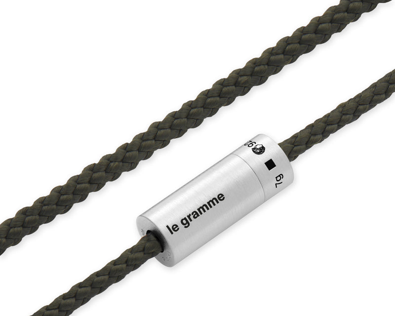Le Gramme Bracelet Câble Nato Kaki Le 7g