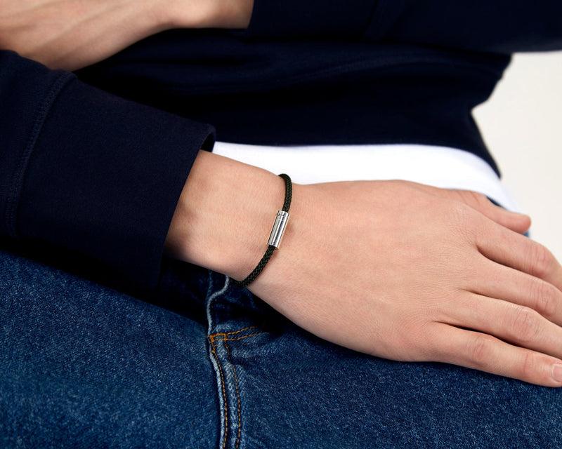 Le Gramme Bracelet Câble Nato Kaki Le 7g