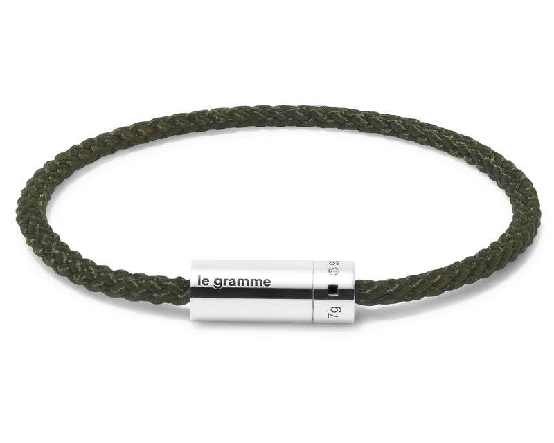 le gramme bracelet câble nato kaki le 7g
