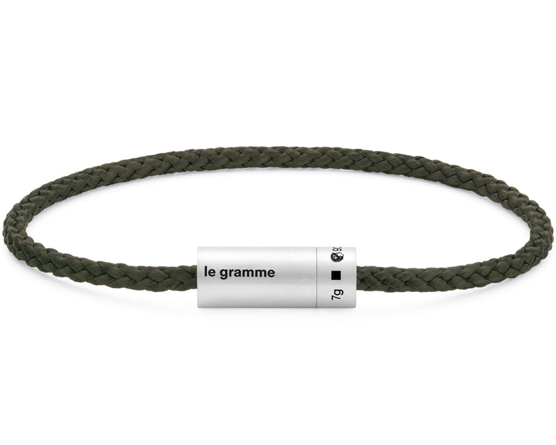 le gramme bracelet câble nato kaki le 7g