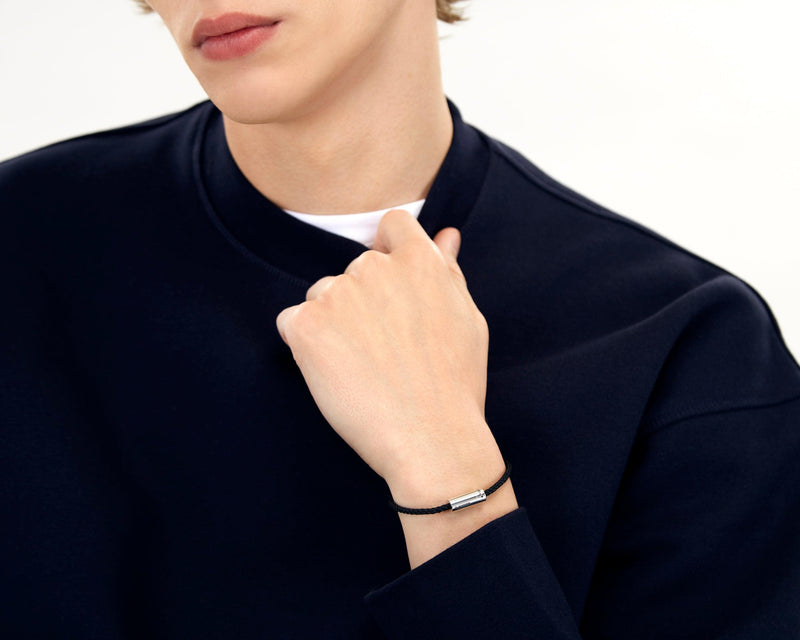 Le Gramme Bracelet Câble Nato Noir Le 7g