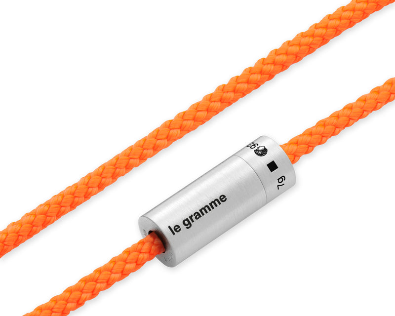 Le Gramme Bracelet Câble Nato Orange Le 7g