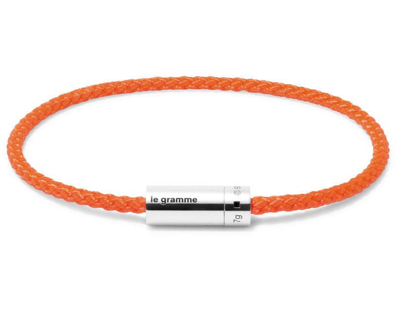 le gramme bracelet câble nato orange le 7g