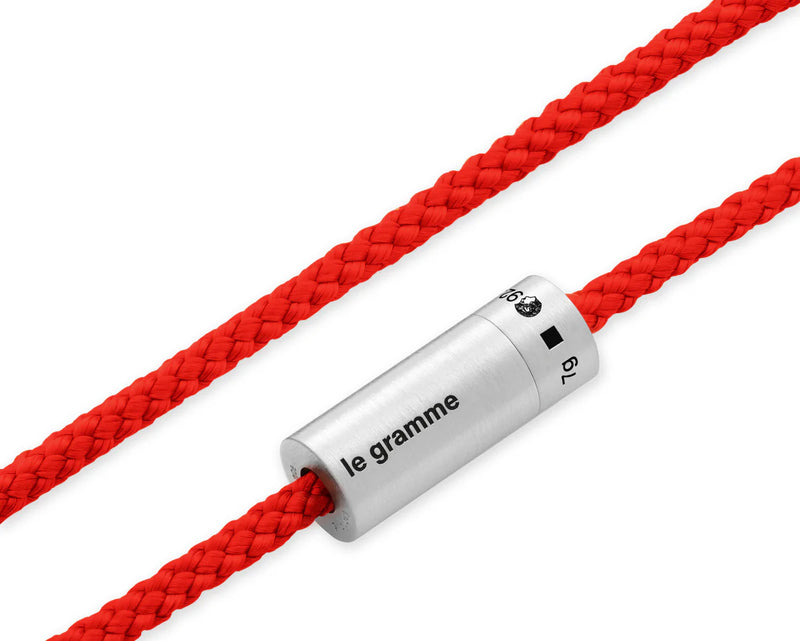 Le Gramme Bracelet Câble Nato Rouge Le 7g