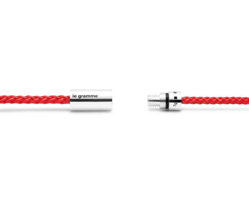 Le Gramme Bracelet Câble Nato Rouge Le 7g