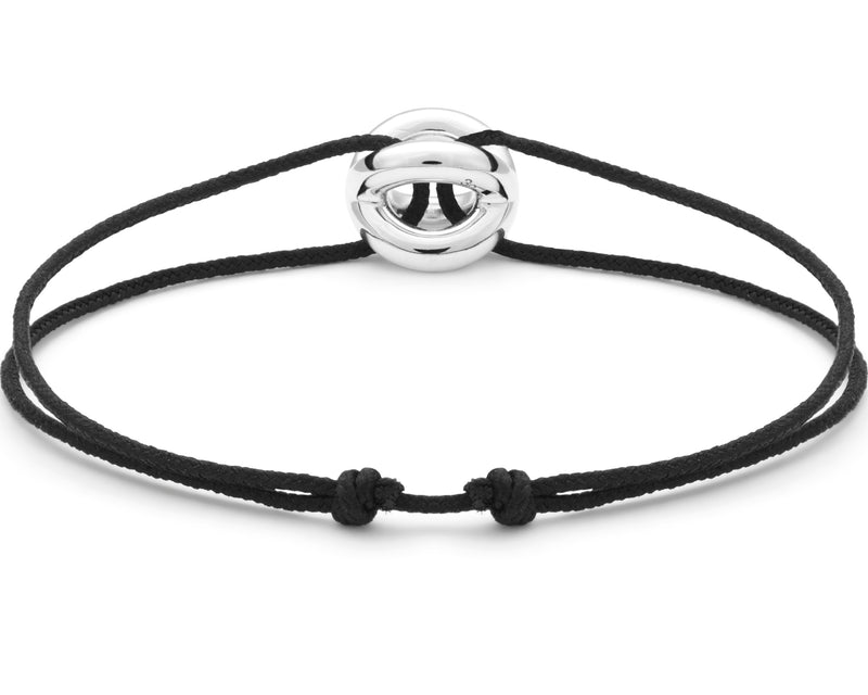 Le Gramme Bracelet Cordon Entrelacs Noir Le 3g