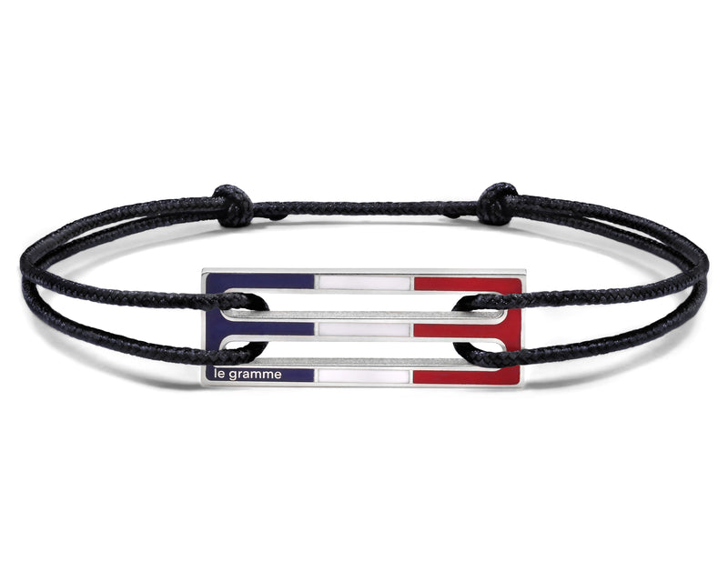 le gramme bracelet cordon laqué tricolore le 2 5g
