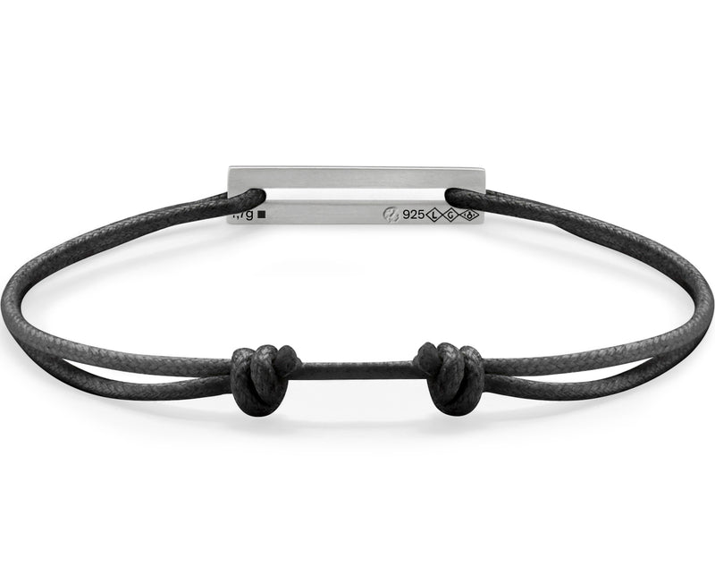 Le Gramme Bracelet Cordon Noir Perforé Le 1 7g