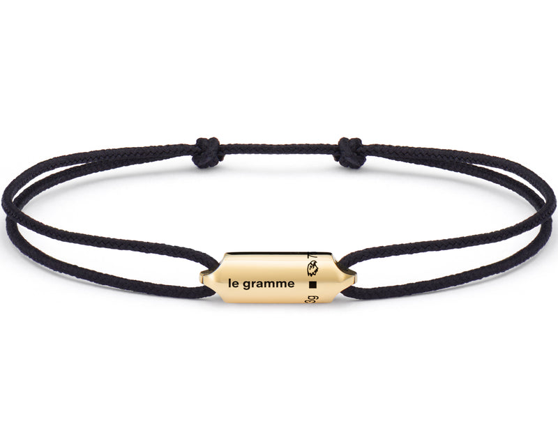 le gramme bracelet cordon noir segment le 3g