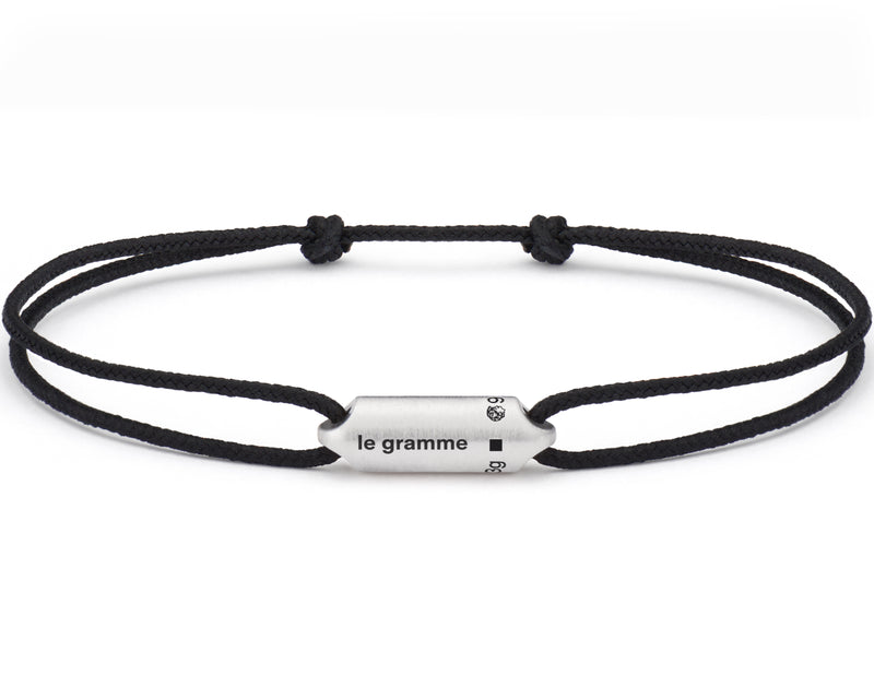le gramme bracelet cordon noir segment le 3g