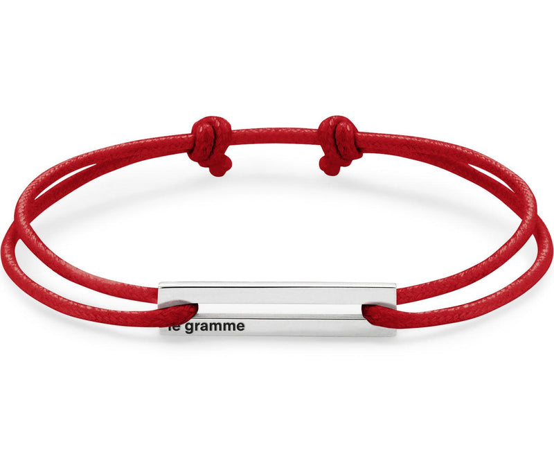 le gramme bracelet cordon rouge perforé le 1 7g
