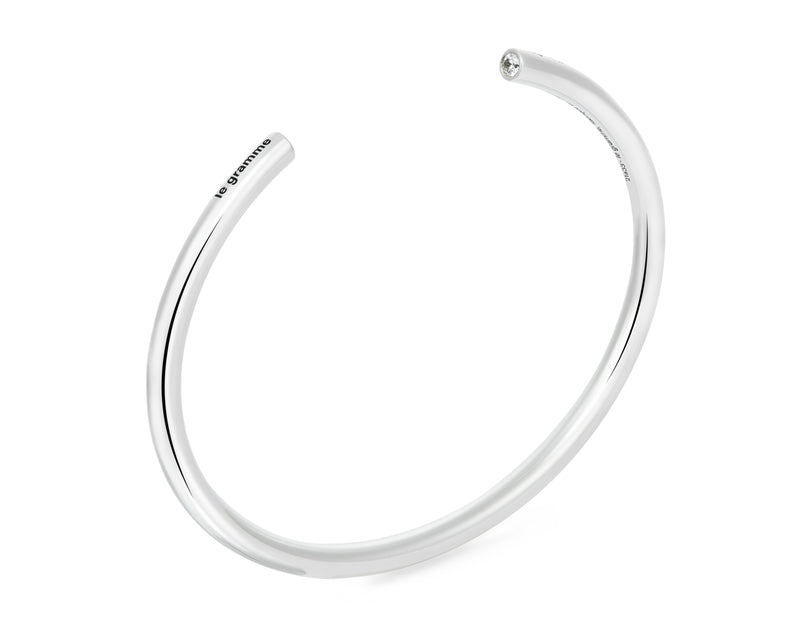 Le Gramme Bracelet Jonc Le 15g Serti Diamants