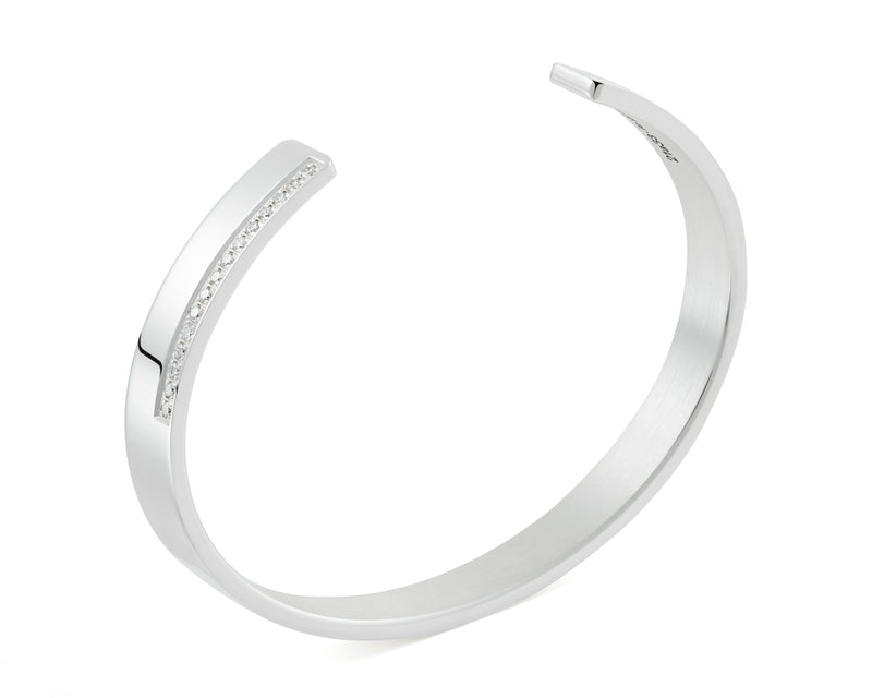 Le Gramme Bracelet Ruban Le 20g Serti Diamants