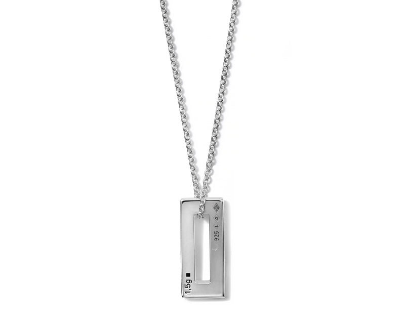 Le Gramme Collier Rectangle Le 1 5g
