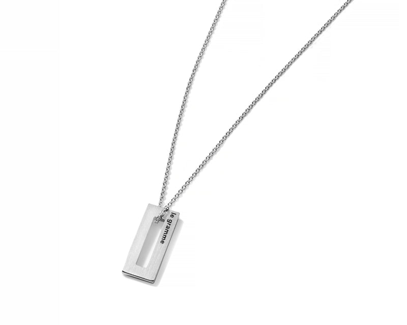 Le Gramme Collier Rectangle Le 1 5g