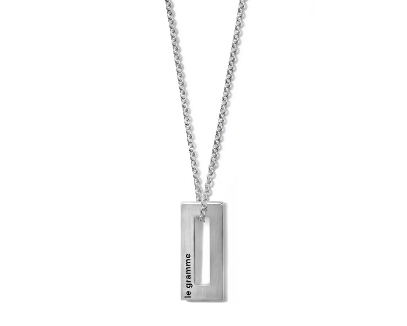 le gramme collier rectangle le 1 5g
