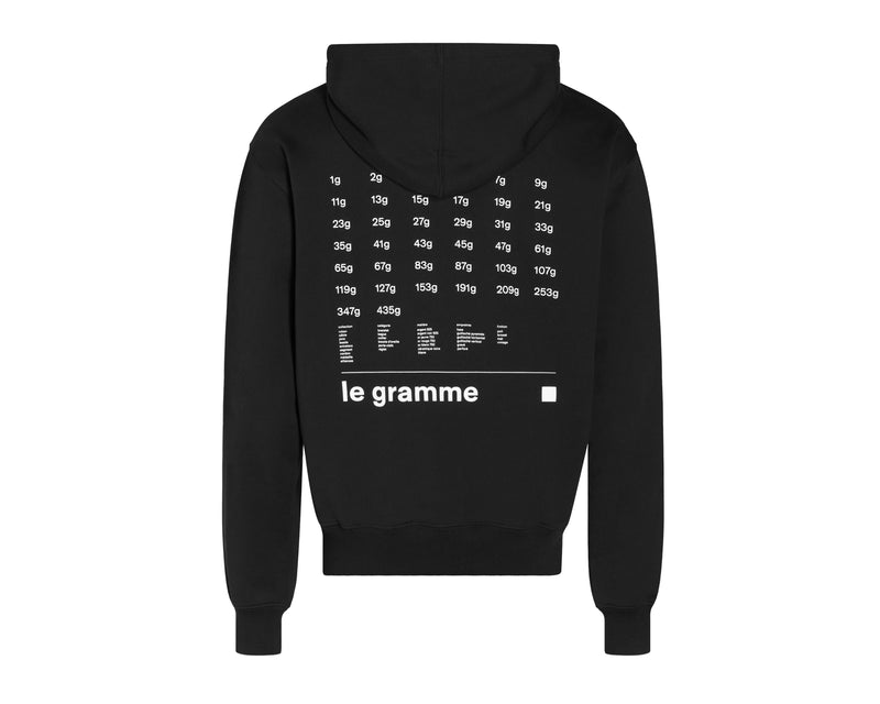Le Gramme Hoodie Noir Le 380g