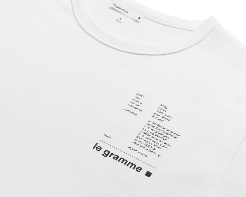 Le Gramme T-shirt Blanc Le 240g
