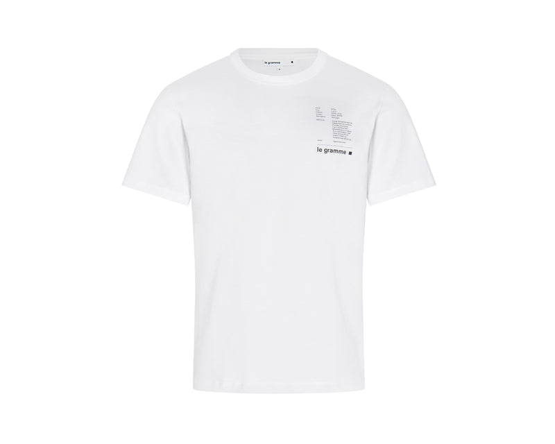 le gramme t-shirt blanc le 240g