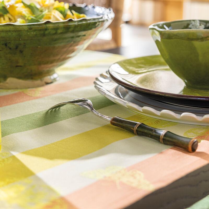 Le Jacquard Français Chemin De Table Bal Des Papillons Coton