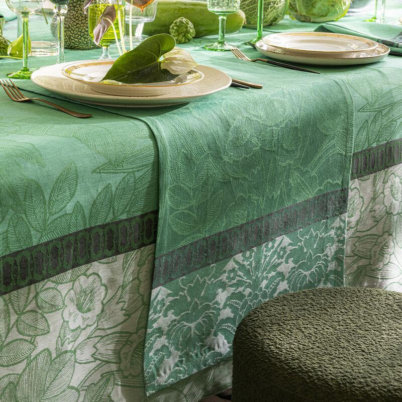 le jacquard français Chemin de table Escapade Tropicale Lin