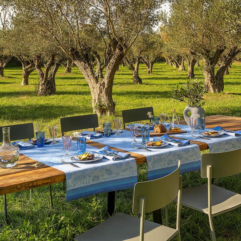 le jacquard français Chemin de table Instant Bucolique Lin