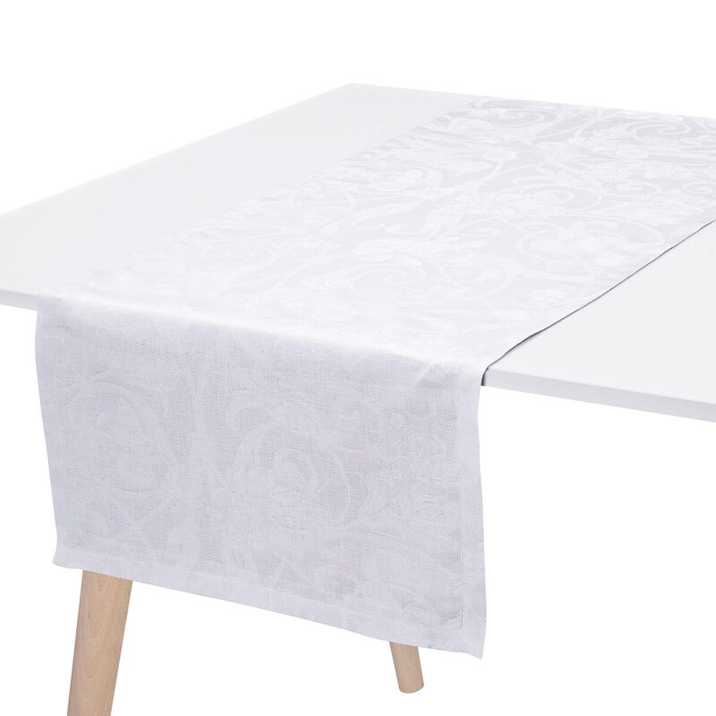 le jacquard français Chemin de table Tivoli Lin