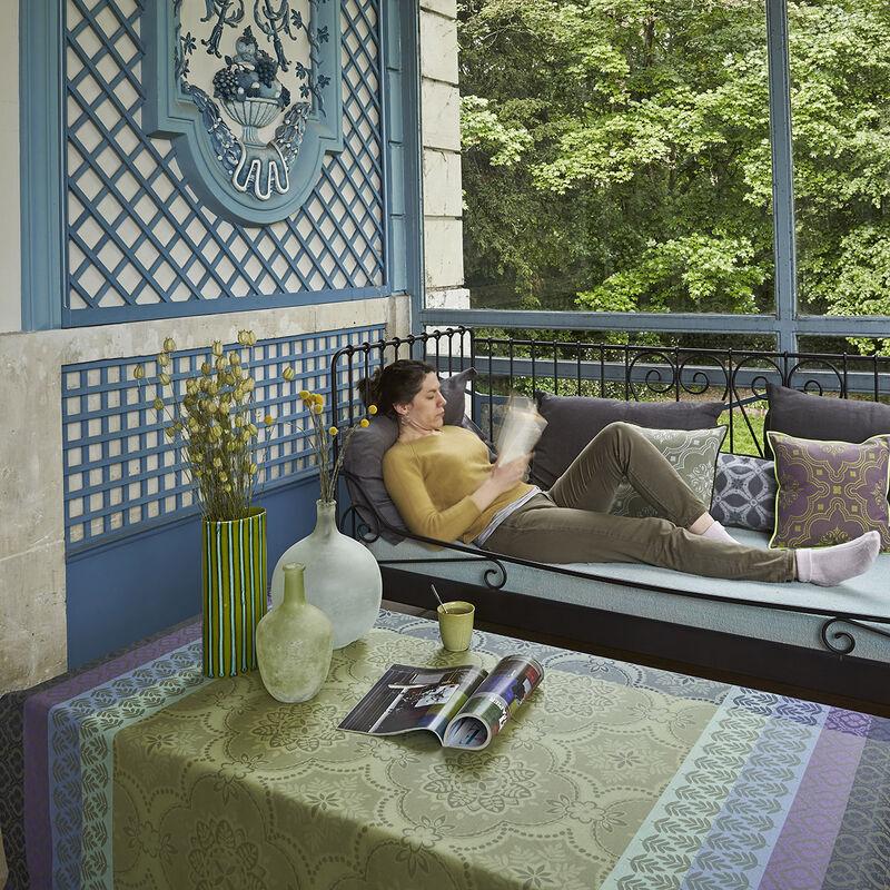 le jacquard français Nappe enduite Bastide Coton