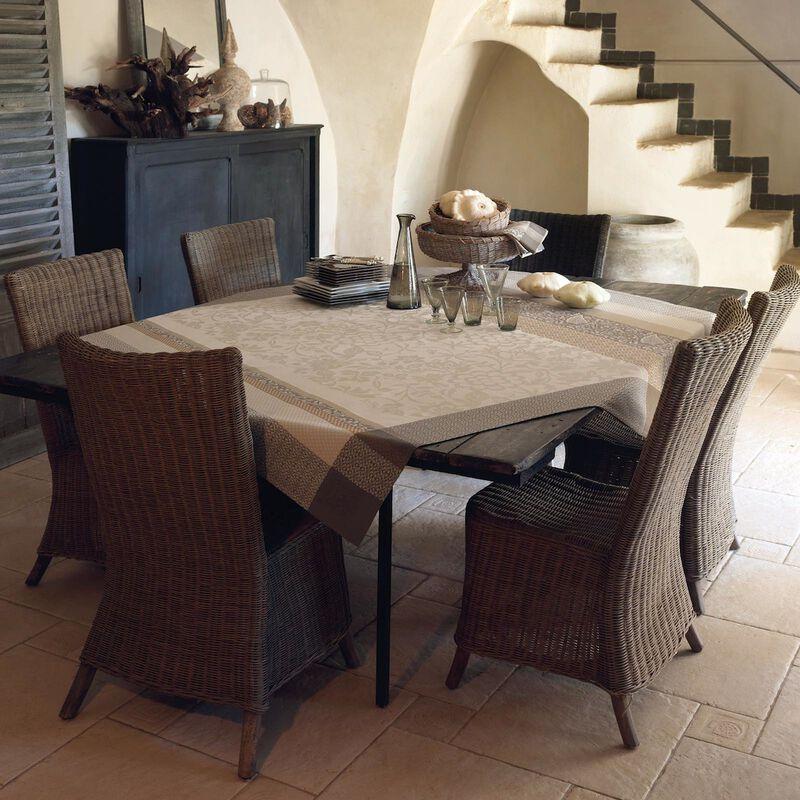 le jacquard français Nappe enduite Provence Coton