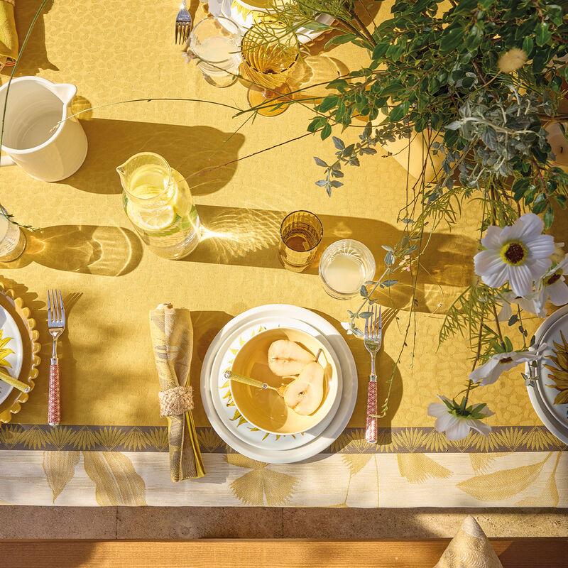 Le Jacquard Français Nappe Enduite Sinharâja Coton