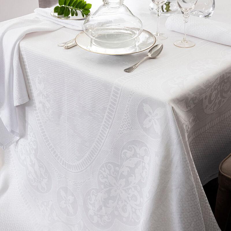 Le Jacquard Français Nappe Évasion Céleste Lin