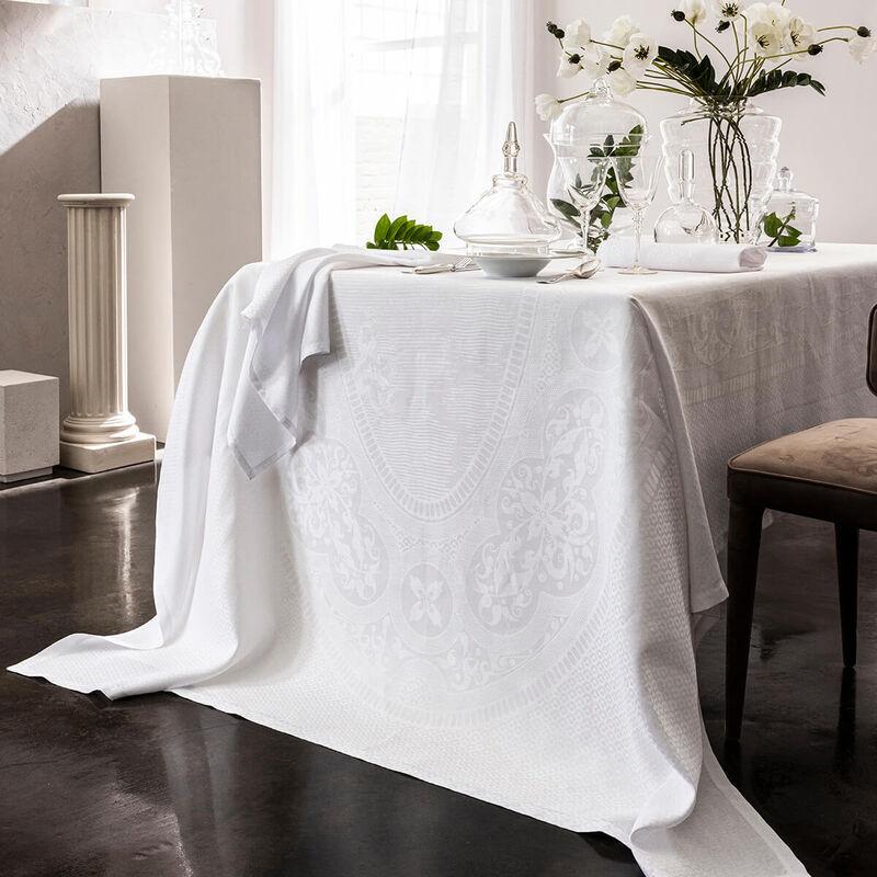 le jacquard français Nappe Évasion Céleste Lin