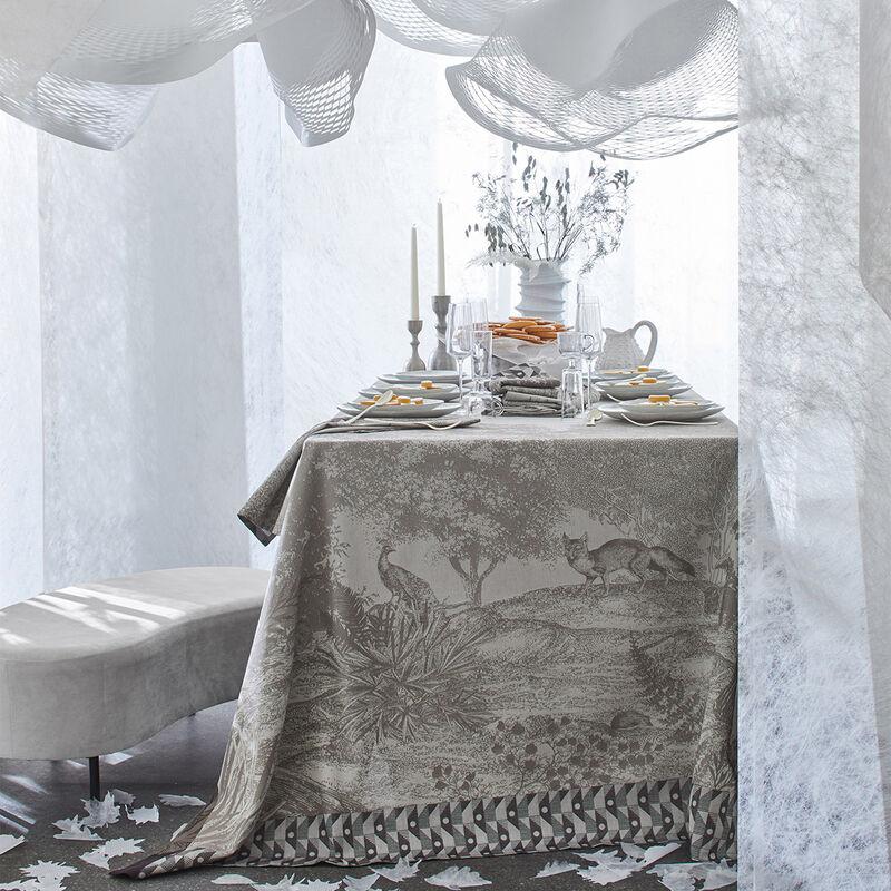 le jacquard français Nappe Forêt enchantée Coton